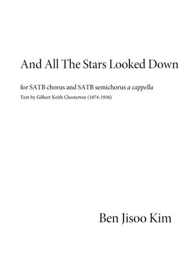 And All The Stars Looked Down