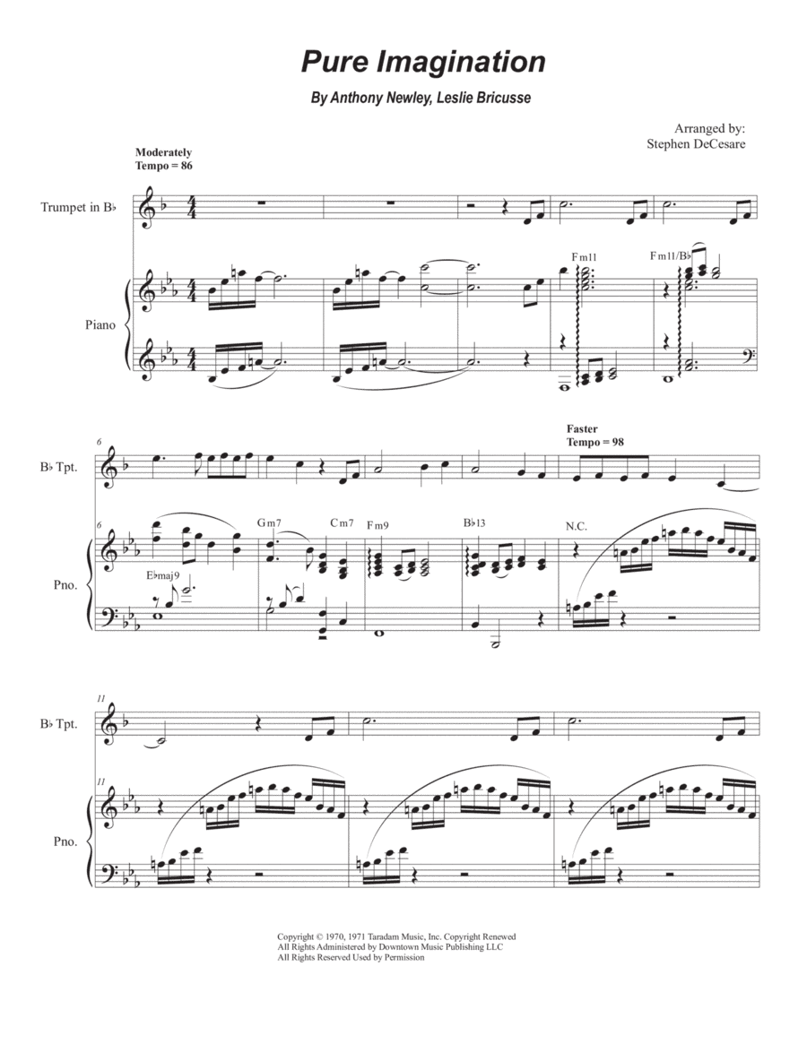 Pure Imagination (arr. Stephen DeCesare)