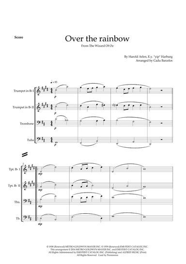 Over The Rainbow (arr. Cadu Barcelos)