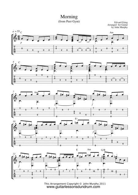 Morning Grieg (arr. John Murphy)