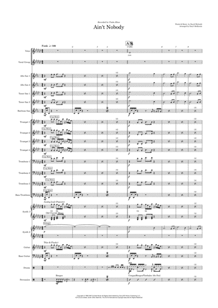 Ain't Nobody (arr. Daryl McKenzie)