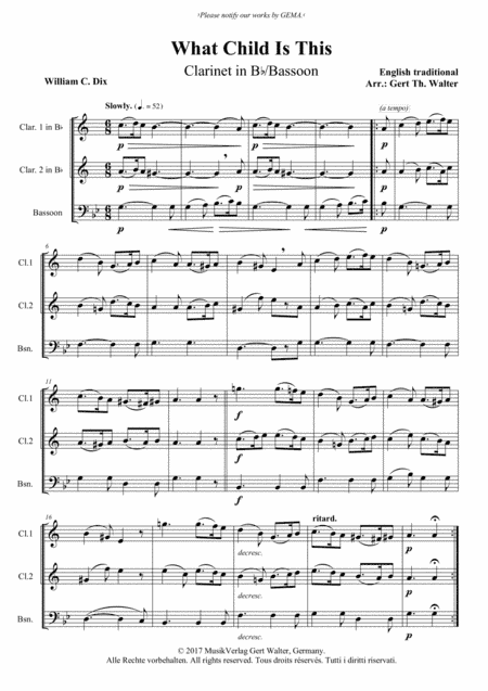What Child Is This (arr. Gert Th. Walter)