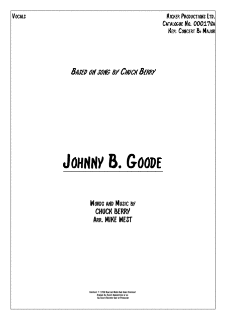 Johnny B. Goode (arr. Mike West)
