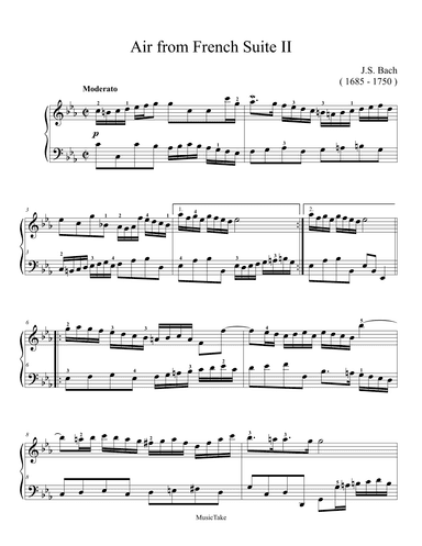 Bach Air from French Suite II (arr. Ben Choupak)