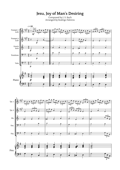 Jesu, Joy of Man's Desiring (arr. Rodrigo Faleiros)