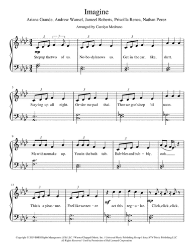 Imagine (arr. Carolyn Medrano)