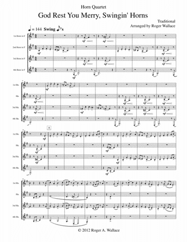 God Rest You Merry, Gentlemen (Horn Quartet) (arr. Roger Wallace)