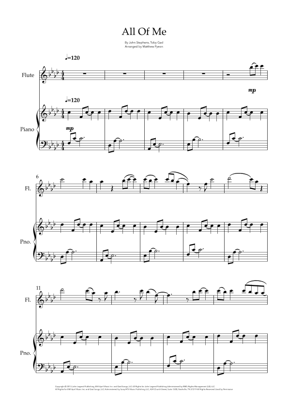 All Of Me (arr. Matthew pyeon)