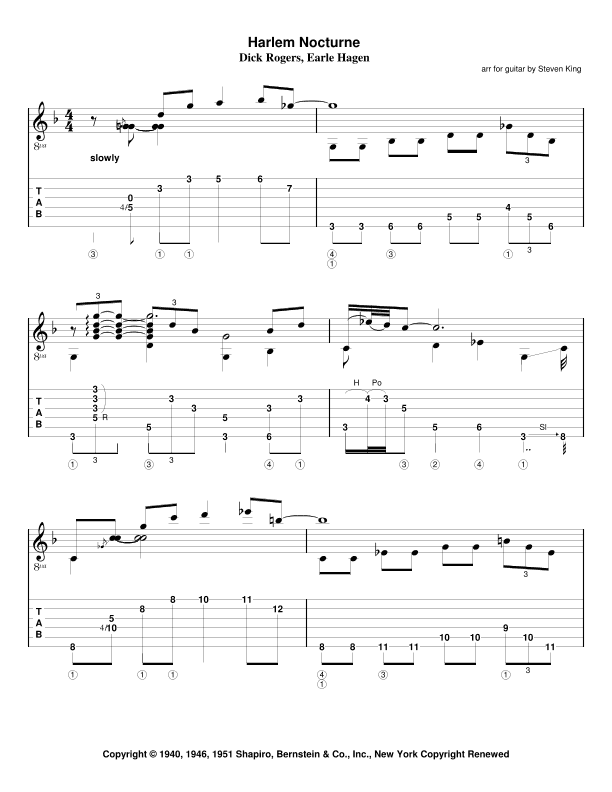 Harlem Nocturne (arr. Steven King)