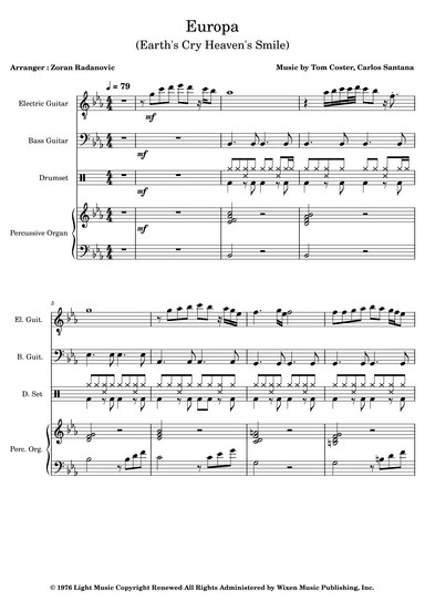 Europa (arr. Zoran Radanovic)