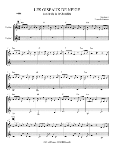 LES OISEAUX DE NEIGE - La slip jig de la chaudière