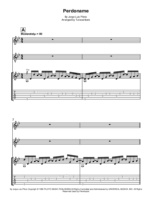 Perdoname (arr. Tunescribers)