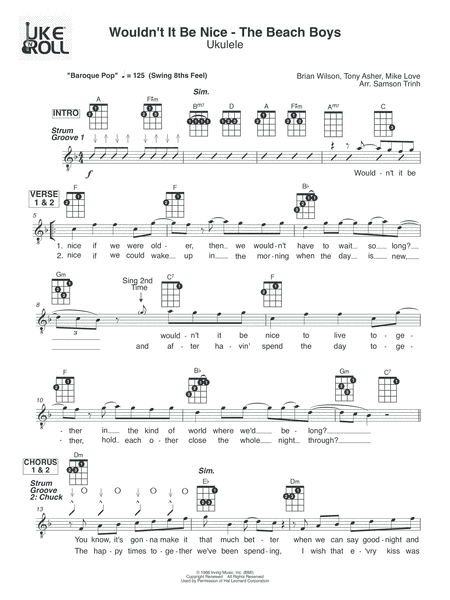 Wouldn't It Be Nice (arr. Samson Trinh)