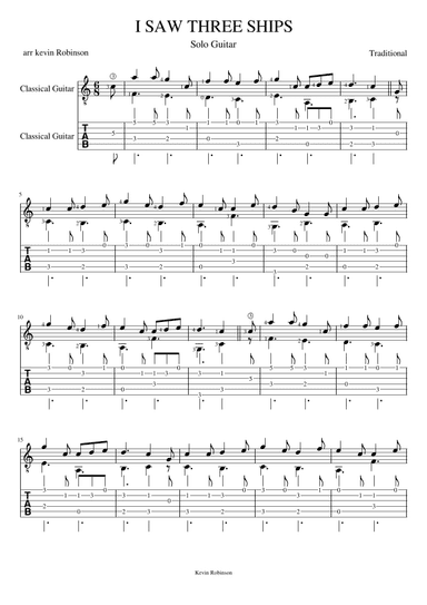 I Saw Three Ships (arr. Kevin Robinson)