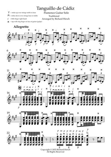 Tanguillo de Cádiz (arr. Richard Hirsch)