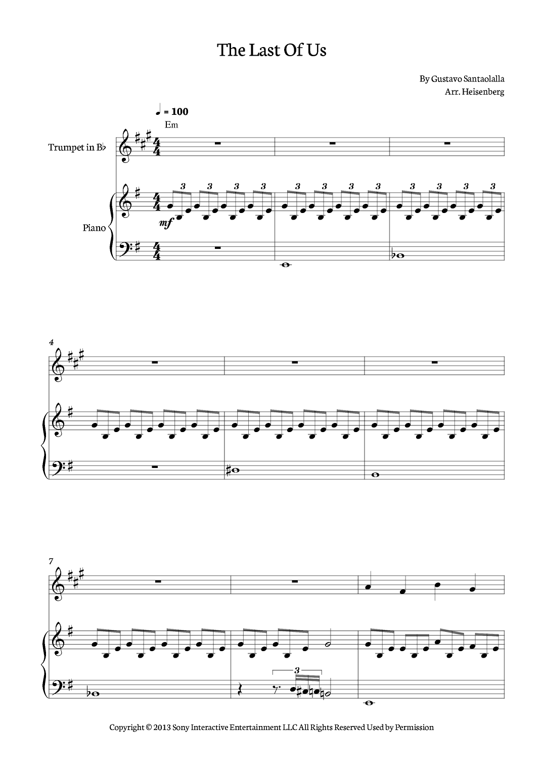 The Last Of Us (arr. Heisenberg)