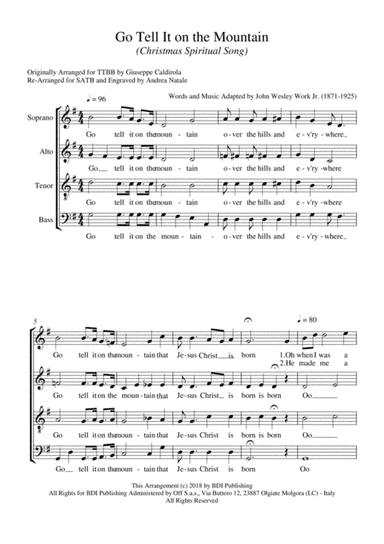 Go Tell It on the Mountain (arr. Andrea Natale)