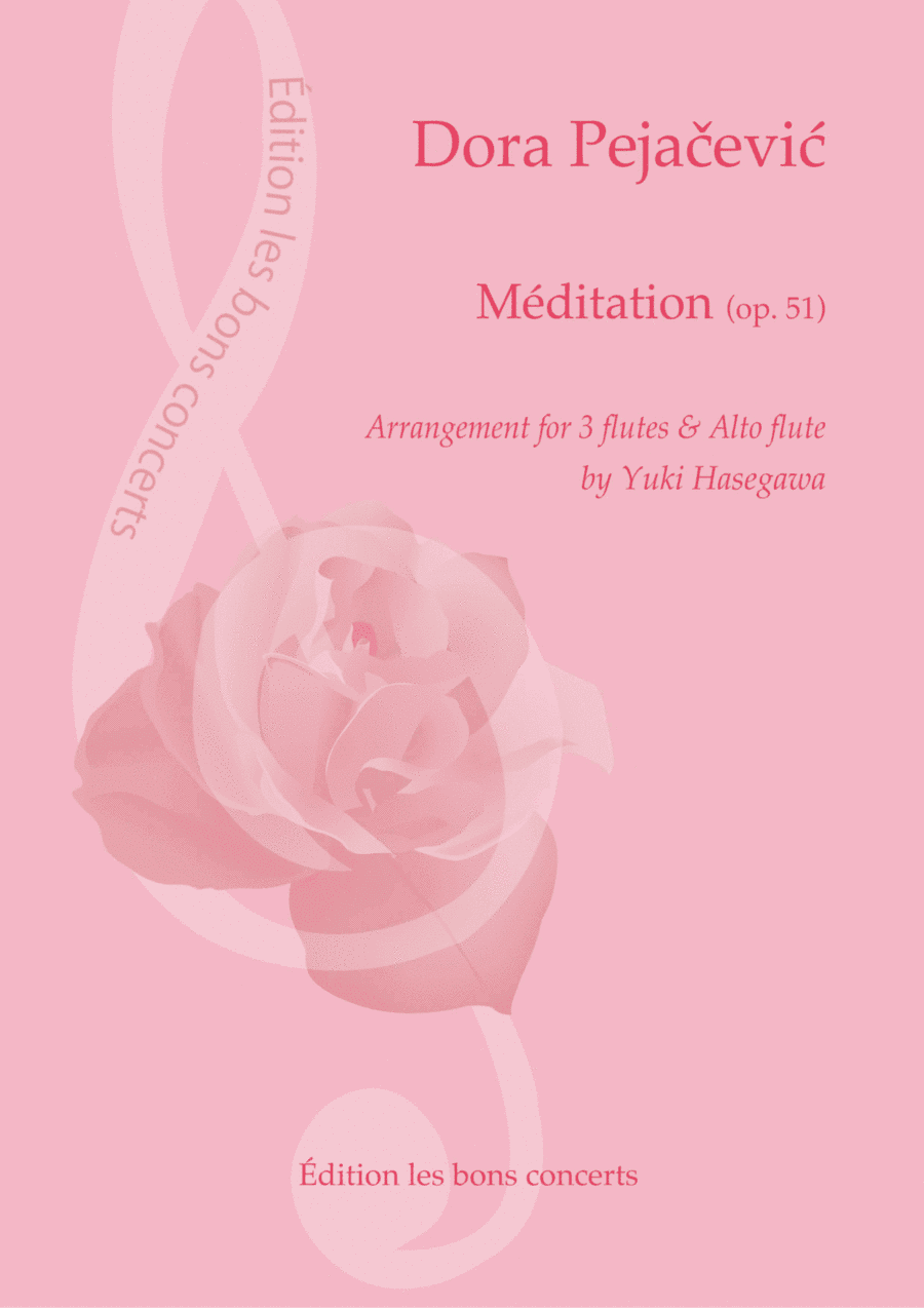 Dora Pejacevic: "Méditation (op. 51)" Arrangement for 3 flutes and alto flute by Yuki Hasegawa (arr. Yuki Hasegawa)