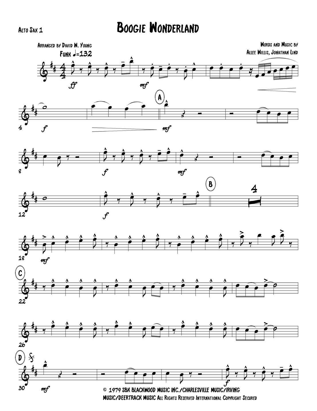 Boogie Wonderland (arr. David W. Young)