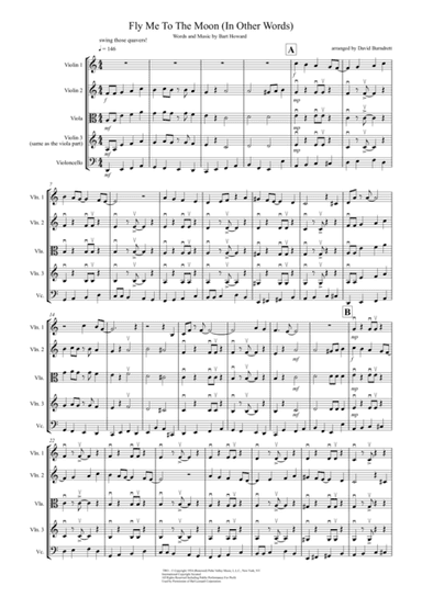 Fly Me To The Moon (In Other Words) (arr. David Burndrett)