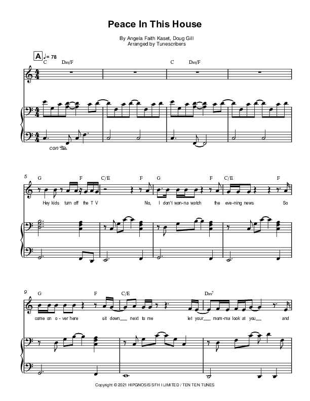 Peace In This House (arr. Tunescribers)