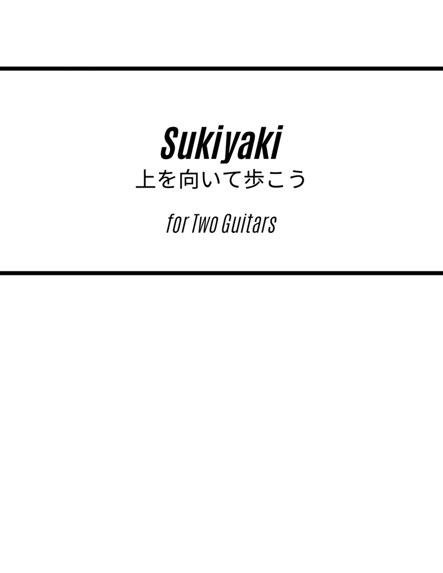 Sukiyaki (arr. Kenneth Pasciak)