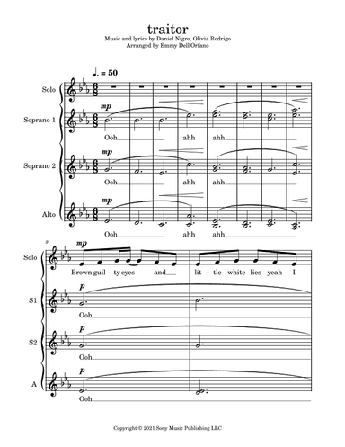 Traitor (arr. Emmy Dell'Orfano)