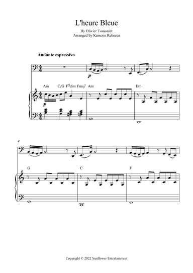 L'heure Bleue (arr. Kaiserin Rebecca)