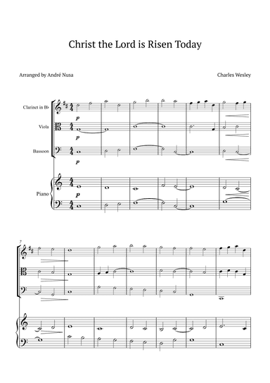 Christ the Lord is Risen Today (arr. André Nusa)