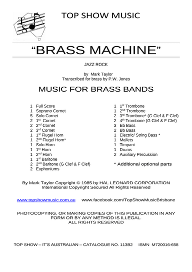 Brass Machine (arr. P.W Jones)