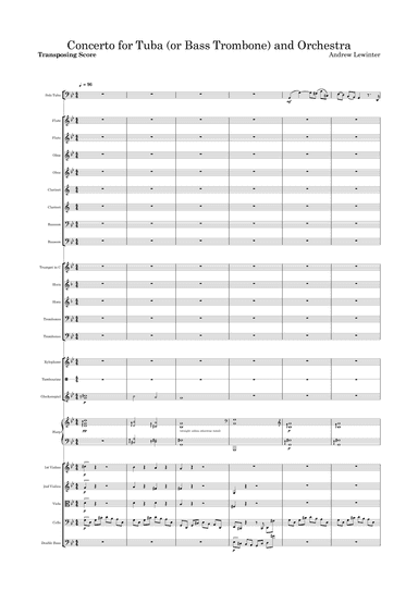 Concerto for Tuba (or bass trombone) and Orchestra