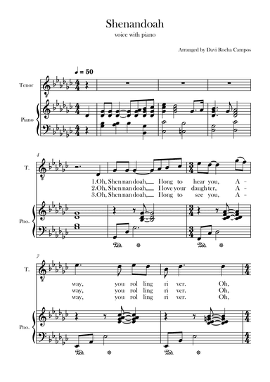 Shenandoah (arr. Davi Rocha Campos)