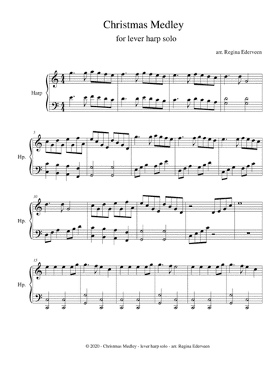 Christmas Medley - lever harp solo