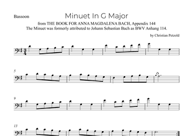 Minuet In G Major (arr. Alex Nunes Rodrigues)