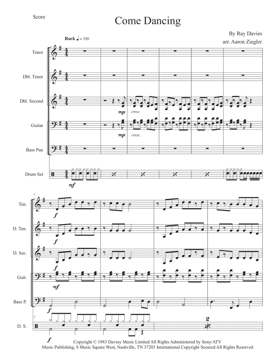 Come Dancing (arr. Aaron Ziegler)