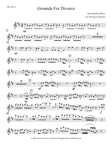 Grounds For Divorce (arr. Ben Kaye-Skinner)
