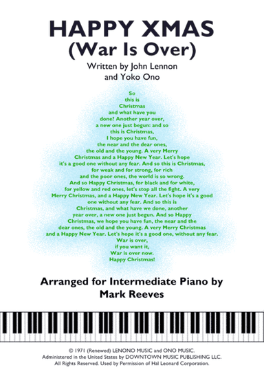 Happy Xmas (War Is Over) (arr. Mark Reeves)