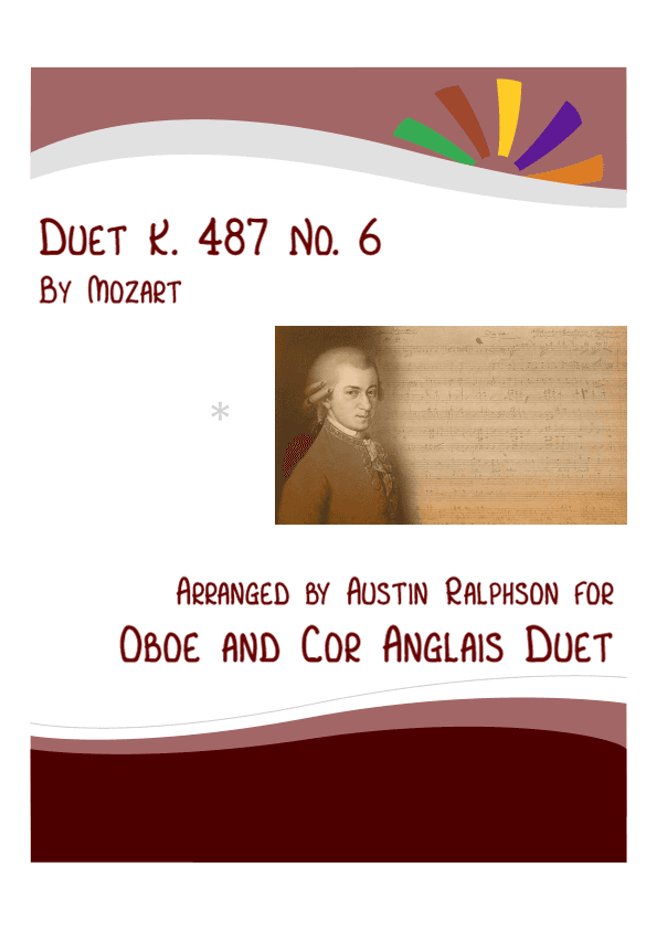 Mozart K. 487 No. 6 - oboe and cor anglais duet (arr. Austin Ralphson)