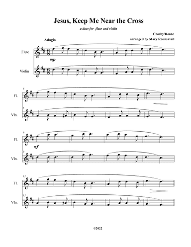 Jesus, Keep Me Near the Cross (arr. Mary Rounsavall)