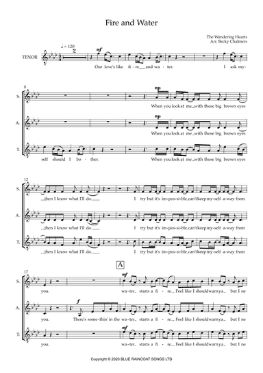 Fire And Water (arr. Becky Chalmers)