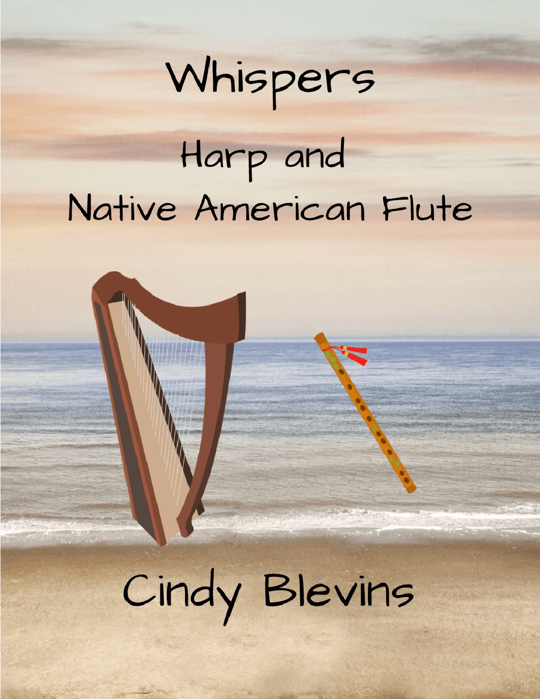 Whispers, for Harp and Native American Flute