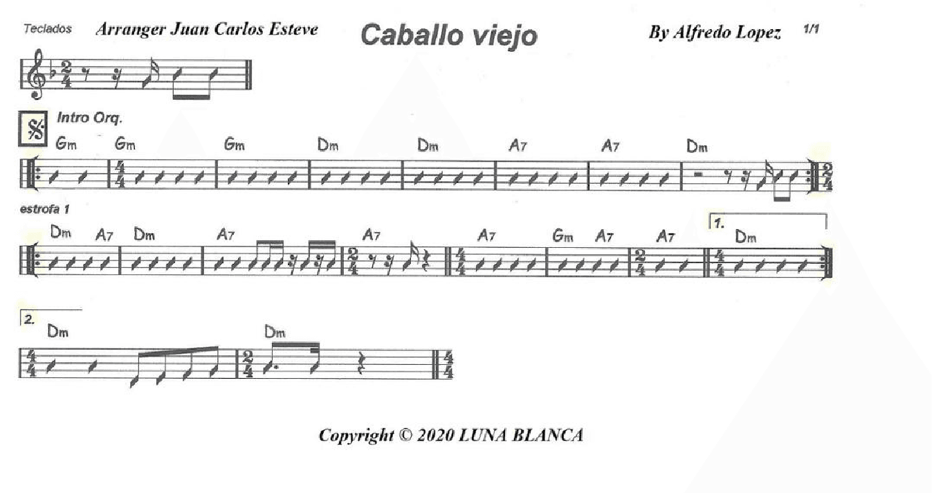 Caballo Viejo (arr. juan carlos esteve / Gran Coda)