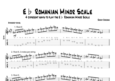 Eb Romanian Minor Scale (4 Ways to Play)