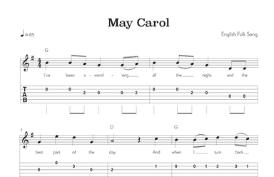 May Song (arr. Riverside Guitar School)