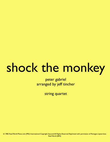 Shock The Monkey (arr. Jeff Tincher)