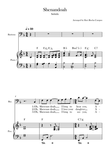 Shenandoah (arr. Davi Rocha Campos)
