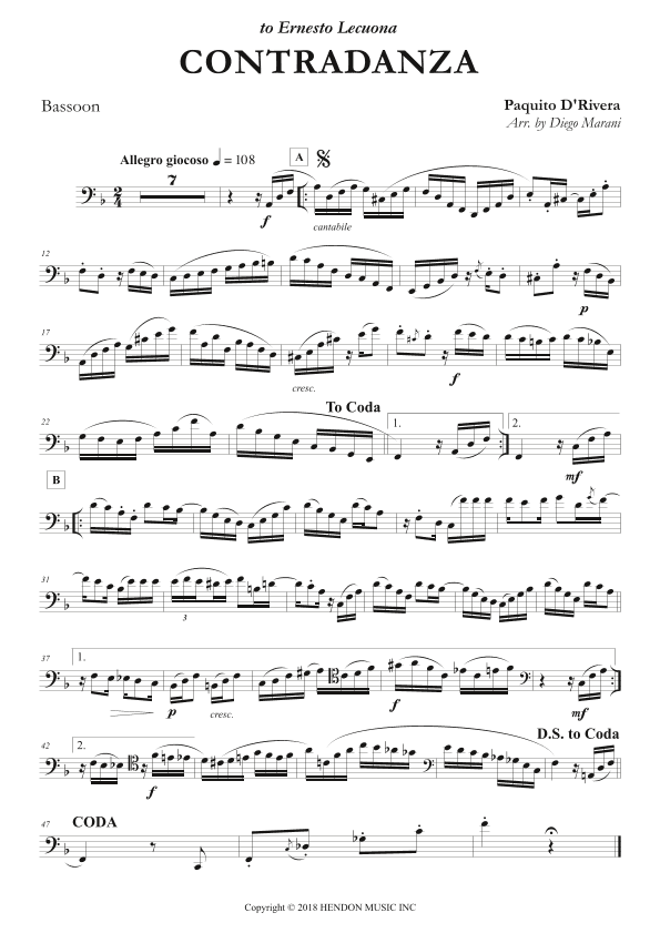 Contradanza - Duo (arr. Diego Marani)