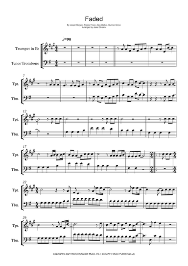 Faded (arr. Josiel Oliveira)