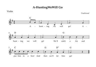 A-HuntingWeWill Go (arr. Wesley S. SIlva)