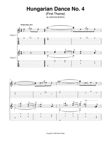 Hungarian Dance No. 4 (First Theme) (arr. Mark Phillips)